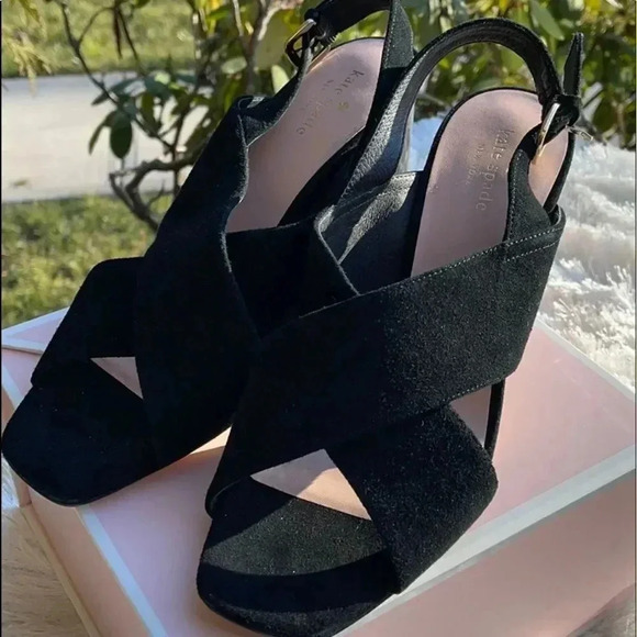 Kate Spade Black Block Heel sandals - Picture 4 of 9